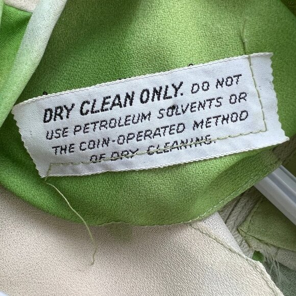 Vintage Union Made 70's Chiffon Kaftan Maxi Dress Hippie Boho Bohemian Shift 70s - Picture 8 of 9